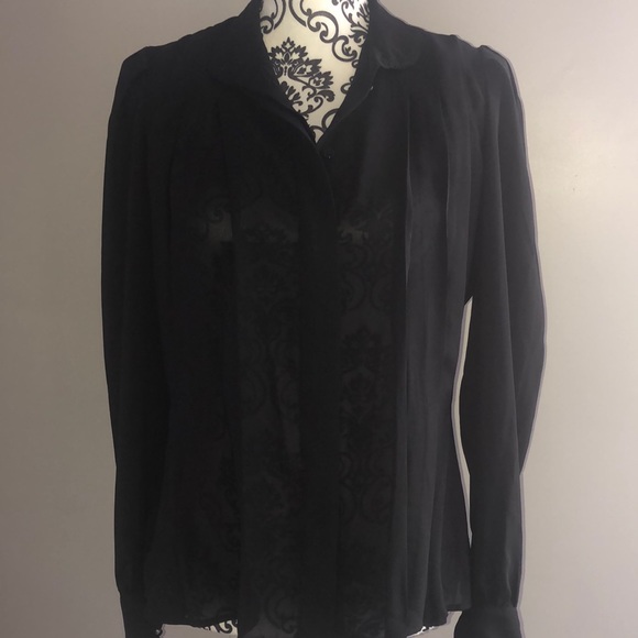 Sheer black dress shirt - Picture 2 of 8